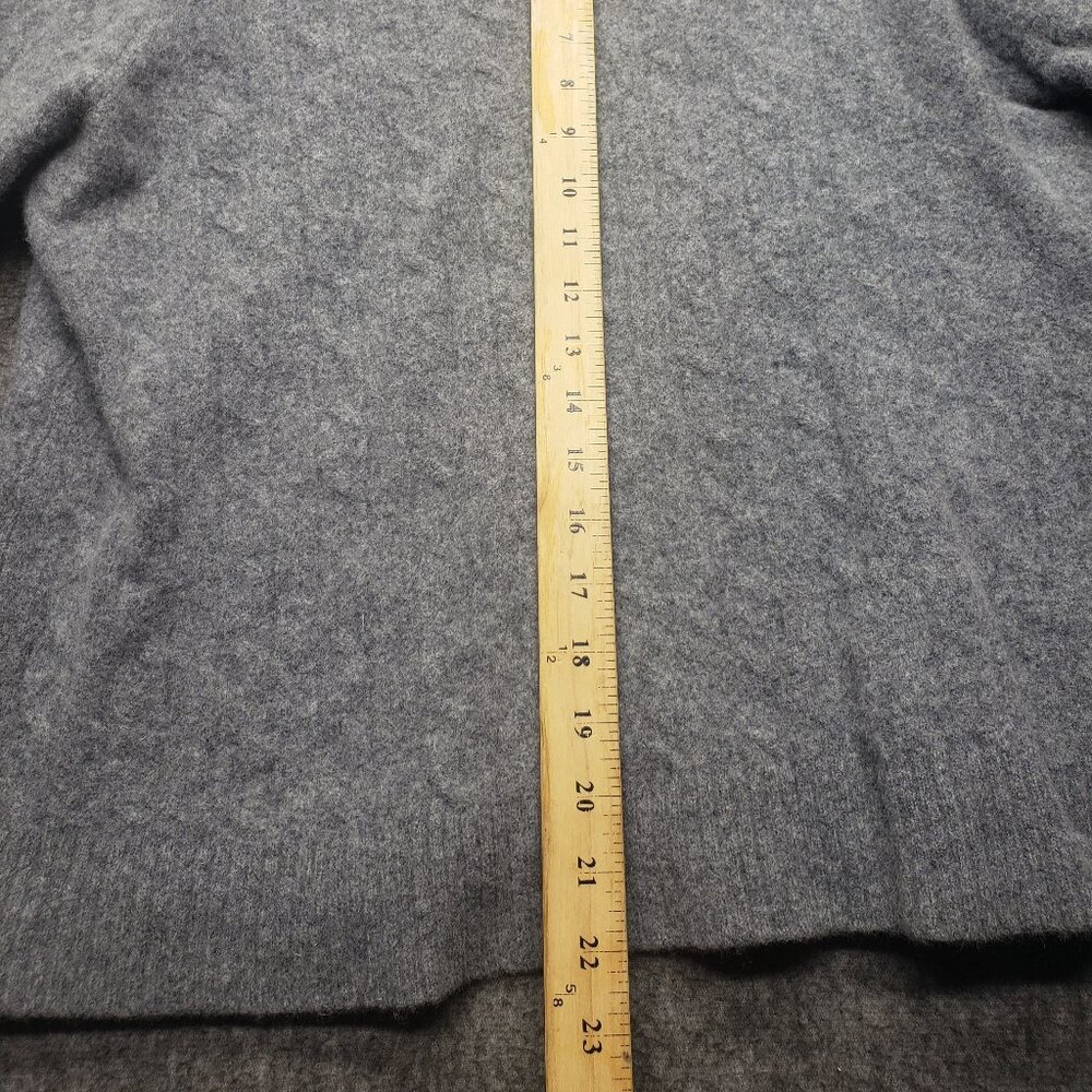 Brooks Brothers Cable Knit 100% English Lambs Wool Sweater Pullover Gray Sz XL - Picture 3 of 7